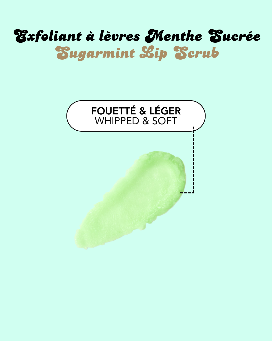 Exfoliant à Lèvres Menthe Sucrée