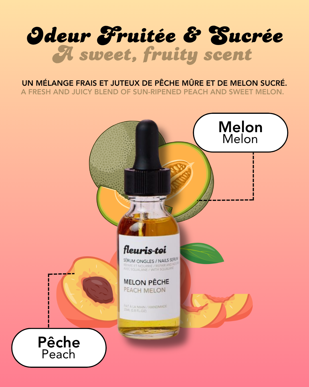 Sérum Ongles Melon Pêche