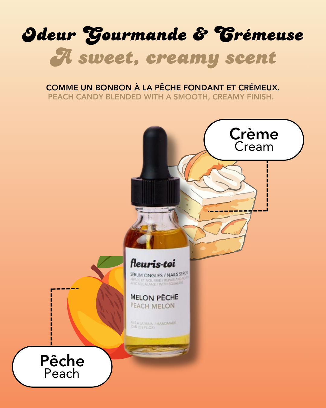 Sérum Ongles Crème à la Pêche