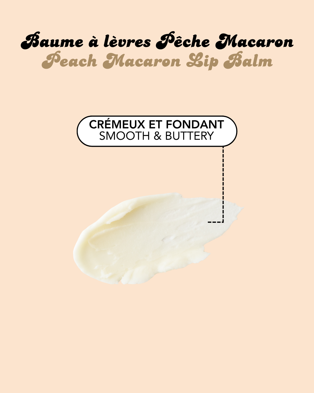 Baume à Lèvres Macaron Pêche