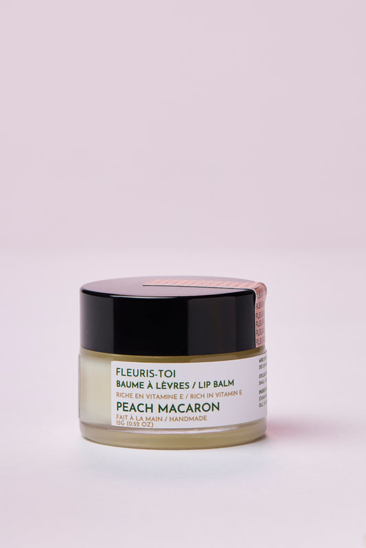 Baume à lèvres - Macaron à la pêche