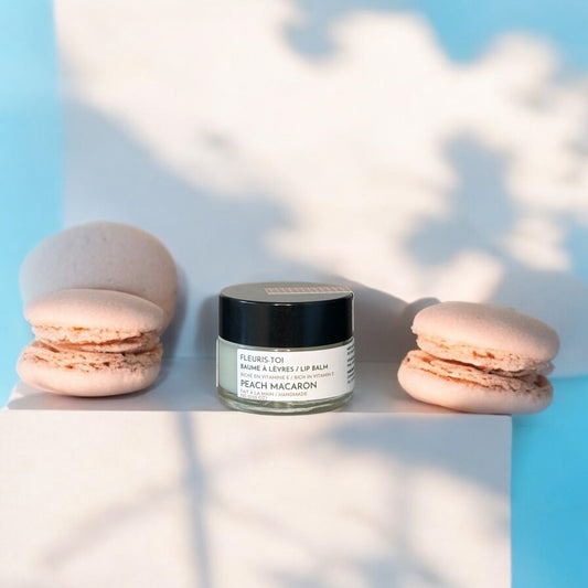 Baume à lèvres - Macaron à la pêche